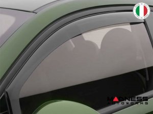 Alfa Romeo Giulia Side Window Air Deflectors - Smoked - Front + Rear Set - Farad